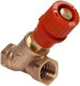 Bild von Honeywell Resideo Kombi-3-plus ROT (V5000) Strangabsperrventil für den Vorlauf, 1 1/4" (für DN 32)   V5000Y0032 