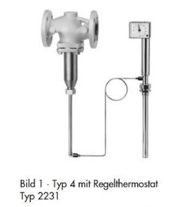 Bild von Samson Ventil Typ 2114, DN 20 mit Flanschanschluss, entlastet, Typenblatt T 2121,  Alt Art.Nr: 1084345, Art.Nr. : 5543894