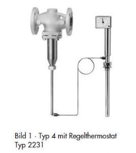 Bild von Samson Ventil Typ 2114, DN 25 mit Flanschanschluss, entlastet, Typenblatt T 2121,  Alt Art.Nr: 1084349, Art.Nr. : 5543895