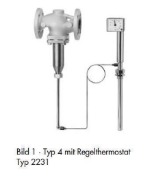 Bild von Samson Ventil Typ 2114, DN 15 mit Flanschanschluss, entlastet, Typenblatt T 2121,  Alt Art.Nr: 1084416, Art.Nr. : 5543917