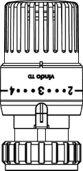 Bild von OVENTROP Thermostat „vindo TD“ 7-28 °C, 0 * 1-5, Flüssig-Fühler, weiß, Art.Nr. : 1013076