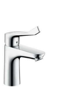 Bild von HANSGROHE Focus Einhebel-Waschtischmischer 100 mit Zugstangen-Ablaufgarnitur und extra langem Griff, 31911000