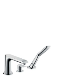 Bild von HANSGROHE Metris 3-Loch Einhebel-Wannenrandmischer,  31190000