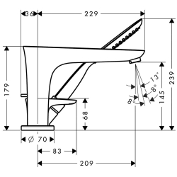 Bild von HANSGROHE PuraVida 3-Loch Einhebel-Wannenrandmischer,  15432000