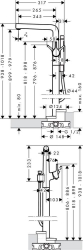 Bild von HANSGROHE Talis S Einhebel-Wannenmischer bodenstehend,  72412000