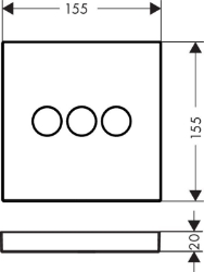 Bild von HANSGROHE ShowerSelect Ventil Unterputz für 3 Verbraucher,  15764000