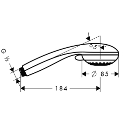 Bild von HANSGROHE Crometta 85 Variojet Handbrause,  28562000