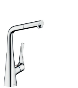 Bild von HANSGROHE M71 Metris Einhebel-Küchenmischer 320 mit Ausziehauslauf und sBox,  73812000