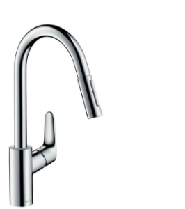 Bild von HANSGROHE M41 Focus Einhebel-Küchenmischer 240 mit Ausziehbrause und sBox,  73880000