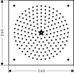 Bild von HANSGROHE Raindance 260 x 260 mm Air 1jet Kopfbrause EcoSmart 9 l/min,  26481000