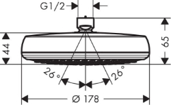 Bild von HANSGROHE Crometta 160 1jet Kopfbrause,  26577000