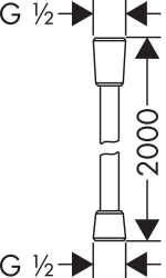 Bild von HANSGROHE Isiflex Brausenschlauch 2,00 m,  28274000