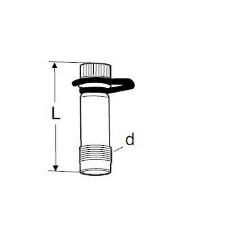 Bild von IMI Hydronic Engineering Messnippel M14 x 1,5 L=103 mm STAD, Art.Nr. : 52179015