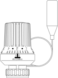 Bild von OVENTROP Thermostat „Uni XD“ 7-28 °C, 0 * 1-5, Fernfühler 2 m, weiß, Art.Nr. : 1011575