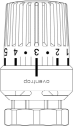 Bild von OVENTROP Thermostat „Uni LDV“ Klemmverbindung, für Anschluss 34 mm, Art.Nr. : 1616575
