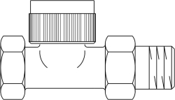 Bild von OVENTROP Automatisches Thermostatventil „AQ“ DN 20, Durchgang, Art.Nr. : 1183166