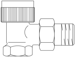 Bild von OVENTROP Thermostatventil „AF“ DN 10, PN 10, Eck, Art.Nr. : 1180603