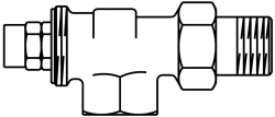 Bild von OVENTROP Rücklauftemperaturbegrenzer DN 10, PN10, Rücklauf-Axialventil, Art.Nr. : 1024363