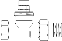 Bild von OVENTROP Rücklauftemperaturbegrenzer DN 10, PN10, Rücklauf-Durchgangsventil, Art.Nr. : 1024463