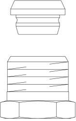 Bild von OVENTROP Klemmringverschraubung „Ofix CEP“ für IG für Kupferrohre, G ½ AG x 12 mm, vernickelt, Art.Nr. : 1028153