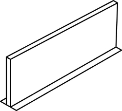 Bild von OVENTROP Dehnungsfugenprofil Höhe 120 mm, Stärke 10 mm, Länge 1,20 m, Art.Nr. : 1402091