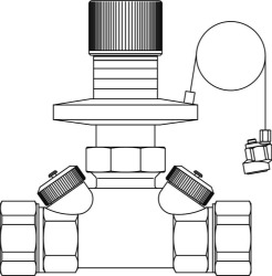 Bild von OVENTROP Differenzdruckregler „Hycocon DTZ“ DN 32, G 1½ AG, PN 16, Sollwert 50 - 300 mbar, Art.Nr. : 1062110