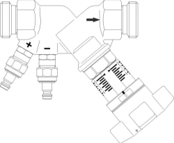 Bild von OVENTROP Strangregulierventil „Hydrocontrol STR“ DN 20, MF, PN 25, Art.Nr. : 1369055