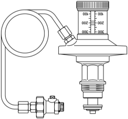 Bild von OVENTROP Membranantrieb für „Hydromat DTR“, 50-300 mbar, DN 15, Art.Nr. : 1064592