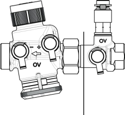 Bild von OVENTROP Regulierventil „Cocon QTZ“ mit Messblende DN15, 150-700 l/h, Art.Nr. : 1144964