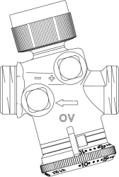 Bild von OVENTROP Regulierventil „Cocon QTZ“ ohne Messventile beiderseits AG, DN 10, 90-450 l/h, Art.Nr. : 1145663