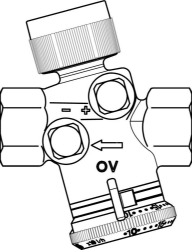 Bild von OVENTROP Regulierventil „Cocon QTZ“ ohne Messventile beiderseits IG, DN 20, 150-1050 l/h, Art.Nr. : 1147506