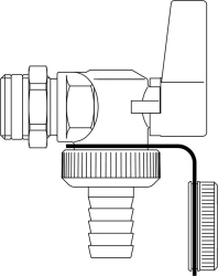 Bild von OVENTROP KFE-Kugelhahn „Optiflex“ für Solar DN 15, Eck, vernickelt, Art.Nr. : 1033672