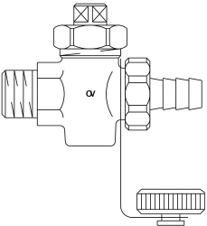 Bild von OVENTROP KFE-Hahn Schwermodell DN 20, R  3/4 AG, PN16, Rotguss, DIN 3848, Art.Nr. : 1032006