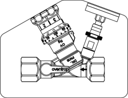 Bild von OVENTROP Thermostatventil „Aquastrom VT“ beiderseits IG, DN 15, mit Isolierung, Art.Nr. : 4205704