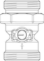 Bild von OVENTROP Sperrventil „Flow Stop Solar“ G 1 x G 1, Art.Nr. : 1364186