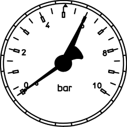 Bild von OVENTROP Manometer für „Regusol“, Art.Nr. : 1364196