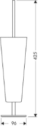 Bild von AXOR Starck WC Bürstenhalter Standversion, Art.Nr. 40840000