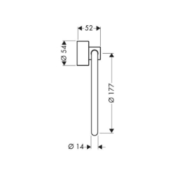 Bild von AXOR Uno Handtuchring, Art.Nr. 41521000