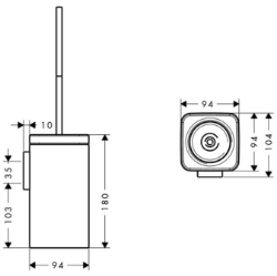 Bild von AXOR Urquiola WC Bürstenhalter Wandversion, Art.Nr. 42435000