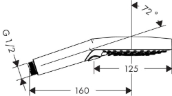 Bild von AXOR ShowerSolutions Handbrause 120 3jet, Art.Nr. 26050000