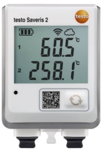 Bild von testo Saveris 2-T3 - Funk-Datenlogger mit Display und 2 Anschlüssen für TE-Temperaturfühler, Art.Nr. : 0572 2033