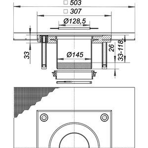 Bild von Schaco Dallmer CeraDrain Aufstockelement S 15, Art.Nr. :  5-563002