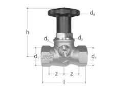 Bild von JRG Geradsitzventil LegioStop PN16, DN 40, GN 1 1/2" - Art.Nr. : 5371.560