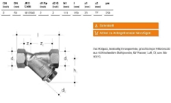 Bild von JRG Schrägfilter PN 16, DN50 - Art.Nr. : 1812.640