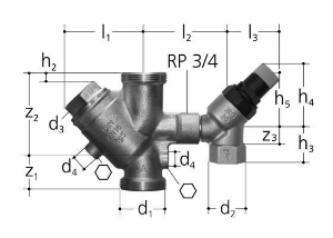 Bild von JRG Sicherheitsgruppe BR 1, PN 10 - 6 bar, DN20 - Art.Nr. : 1631.020