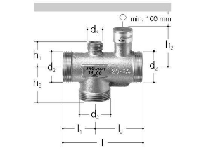 Bild von JRGUMAT Thermomischer PN10, DN15, 25°C - Art.Nr. : 3400.910