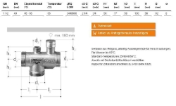 Bild von JRGUMAT Thermomischer PN10, DN40, 55°C - Art.Nr. : 3400.956