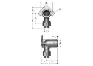 Bild von JRG Sanipex Armaturenanschluss, einfach d 16 mm, GN 1/2 inch, Art.Nr. : 5415.050