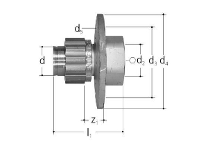 Bild von JRG Sanipex Armaturenanschluss, gerade GN 1/2 inch, Art.Nr. : 5417.000