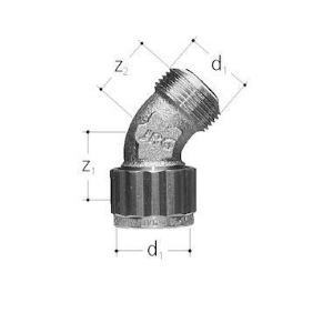 Bild von JRG Sanipex Bogen 45°, d  (mm) :16, Art.Nr. : 5527.016